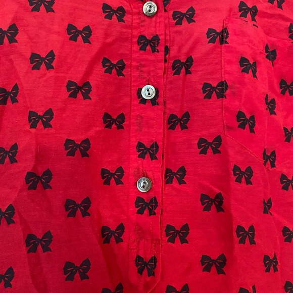 J Crew red blouse Size 6 - Picture 3 of 7